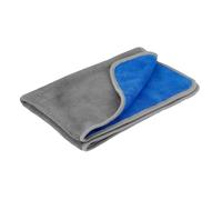 Panno in Microfibra Auto 50x70cm Double-Face 600gsm Grigio/Blu Multiuso Assorbe