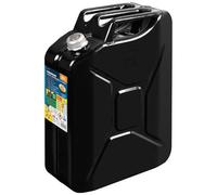 LAMPA - Premium, Tanica Carburante In Metallo - 20 L - Nero