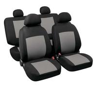 Lampa Coprisedili Procida 54956 – Set fodere Stretch-Fit Poliestere Materiale espanso Nero/Grigio