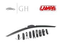 LAMPA - SPAZZOLA TERGICRISTALLO IN GOMMA ANT. UNIVERSALE 53 CM (MULTIATTACCO)