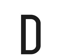 Lampa Spell-It, Caratteri e Numeri Adesivi 60x30 mm - D