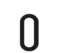 Lampa Spell-It, Caratteri e Numeri Adesivi 60x30 mm - O