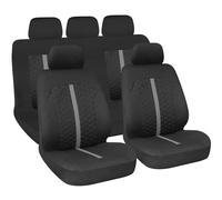 Set fodere coprisedili universali imbottiti auto Stinger - Nero/Grigio