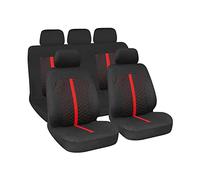 Stinger, set fodere coordinate - Nero/Rosso sedili auto