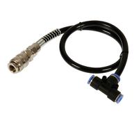 T-2, connettore aria ad attacco rapido Ã 6 mm, con prolunga 50 cm