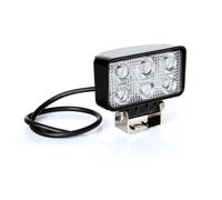 Faro ausiliario 6 LED 10/30V 6000K impermeabile IP67 rettangolare 111x95x56mm