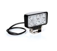 Faro ausiliario 6 LED 10/30V 6000K impermeabile IP67 rettangolare 111x95x56mm