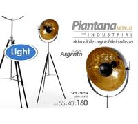 LAMPADA 160cm PIANTANA Treppiede a Pavimento TERRA FARO METALLO CLASSICO MODERNA [EEK: A+++]