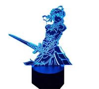 Lampada 3D 16 colori Anime Fate Stay LED Night Light per la decorazione della stanza Lampada da tavolo Regalo di compleanno Colorato Manga Decorazione della tavola della camera da letto