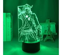 Lampada 3D Anime Ulquiorra Cifer per la Decorazione della Camera da Letto Luce Notturna Regalo di Compleanno Luce Notturna a LED in Acrilico Luce d'atmosfera di Colore sfumato, 3D-qudkdhs-Lamps-1975