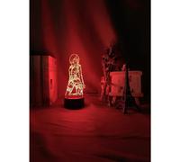 Lampada 3D Attack Mikasa Ackerman Figura Luce notturna per bambini per la decorazione della stanza L