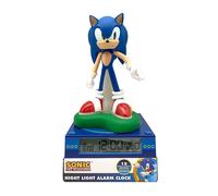 LAMPADA 3D SONIC THE HEDGEHOG DA COMODINO LUCE NOTTURNA LED SVEGLIA DIGITALE