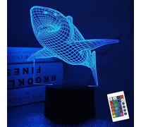 Lampada 3D Illusion Lampada Led Effetto 3D con Telecomando Luce Notturna Regalo