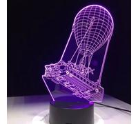 Lampada 3D Illusion Lampada Led Effetto 3D con Telecomando Luce Notturna Regalo