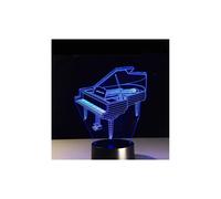 Lampada 3D illusione pianoforte luce notturna decorazione 16 colori cambiano S