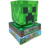 LAMPADA 3D MINECRAFT CREEPER DA COMODINO LUCE NOTTURNA LED SVEGLIA DIGITALE