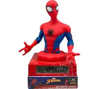LAMPADA 3D SPIDERMAN MARVEL DA COMODINO LUCE NOTTURNA LED SVEGLIA DIGITALE