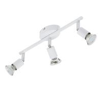 BRILONER Leuchten 2767-036 Applique/Plafoniera con Faretti, Metallo/Bianco, 3 watts