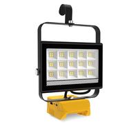 Lampada a Batteria, Lampada da Lavoro a LED con 2 Ricarica USB e Testa Girevole a 140° per Cantieri, Garage, Campeggio, Emergenze (senza batteria) (60w Lampada LED pour Dewalt)