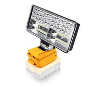 Lampada a batteria per batteria Dewalt 18 V/20 V, 90 W 5400 lm, luce da lavoro a LED wireless, proiettore portatile per cantieri, faro a batteria con ricarica di tipo C per campeggio (per DeWalt 18