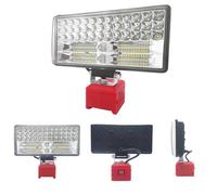 Lampada a batteria per Einhell da 18 V, batteria 90 W, lampada da lavoro senza fili, 5400 lm, faretto portatile da cantiere, lampada a batteria con tipo C e USB, per campeggio, emergenza