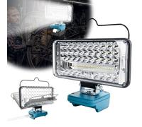 Lampada a batteria per Makita da 18 V, 90 W, 7500 lm, lampada da lavoro senza fili, 7 pollici, con porta di ricarica USB e tipo C, lampada da cantiere (senza batterie)