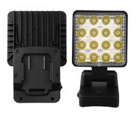 Lampada a batteria per Parkside X20 V PAP20A1 per A3 B1 B3, lampada da lavoro a LED da 18 V, inclinabile a 90° e girevole a 330°, 3 livelli di luminosità, 1200-1500 lumen, gancio per officina