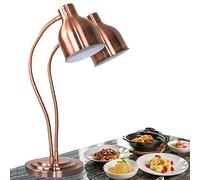 YAOYAOO Lampada a Calore Alimentare Commerciale Doppia Testa Scaldavivande, Lampade Riscaldanti Buffet Esibire Scalda Vivande per Cibo Riscaldante, Paralume Regolabile