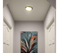 Lampada a cartuccia nascosta in bronzo moderna semplice da incasso for soggiorno, veranda, faretto for corridoio, plafoniera a LED, lampada da soffitto decorativa da 8 W,lampada un aspetto elegante