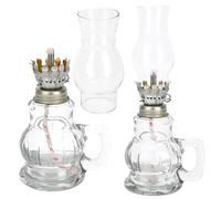 Lampada a cherosene vintage da 2 pezzi Lampada a olio in Decorativa da