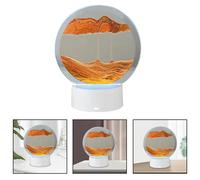 Lampada a Clessidra Fluente 3D Luce Notturna Pittura Sabbia Dinamica per Decoraz