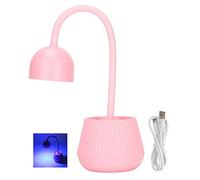 Lampada a Collo di Cigno per Unghie, Lampada Tavolo per Smalto Gel 24 W Lampada UV per Unghie Singola Lampada per Unghie UV Lampada per Unghie UV Girevole Macchina per
