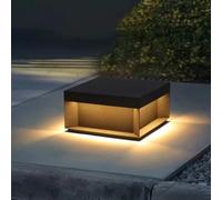 Lampada A Colonna Di Lusso Moderna Con Illuminazione Calda A LED - IP65 Colonna Esterna Impermeabile In Acciaio Inox Luci A Cappuccio Per Recinzione Terrazza Giardino O Patio Pali