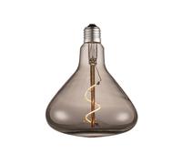 Lampada a cono a LED Lucande, E27 4W, color fumo, Ø 14 cm, 1800K LUCANDE