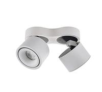 Lampada a doppia testa nordica Lampada audace 8W 12W Faretto montato in superficie Faretto a soffitto a LED Lampada della cistifellea Griglia Soffitto Topless Faretto a doppia testa Bianco freddo