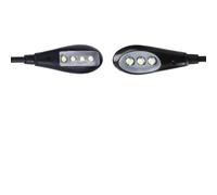 Lampada a Doppio Braccio, Luce a Clip per Leggio, Lampada da Lettura a Clip Mini Lampada a LED per Leggio Lettura Notturna per Pianoforte Artigianale (6 luci)