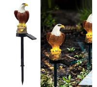 Lampada a energia solare della statua dell'uccello per i giardini, illuminazione automatica dal tramonto all'alba