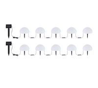 Lampada a energia solare per esterni decorazione da giardino lampada da percorso semisfera a LED, cambio colore RGB, L 475 cm, set da 10