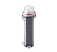 Lampada a faro solare Lampada di segnalazione boa da pesca impermeabile Rete da pesca Lampada di avvertimento siluro lampeggiante Lampada tricolore marina Per uso fai-da-te(E)