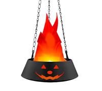 Lampada a fiamma di zucca, realistica Flickering Light, portatile batteria operata Design, Halloween Party Decor, Fake Pumpkins Fire Lantern for Yard Night Club Garden Home Use Festivals