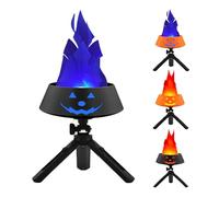 Lampada a Fiamma LED Portatile - Batteria, Effetto Fuoco in Tessuto di Seta, Design sospeso o appoggiato for Decorazioni for Feste/Bar/Giardini/Festival(D,1800mAh)