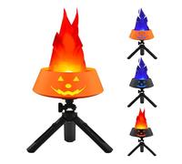 Lampada a Fiamma LED Portatile - Batteria, Effetto Fuoco in Tessuto di Seta, Design sospeso o appoggiato for Decorazioni for Feste/Bar/Giardini/Festival(A,2500mAh)
