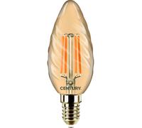 Lampada A Filamento LED Epoca Tortiglione E14 - Luce Calda 4W Century Materiale
