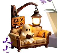 Lampada A Forma Di Fantasma Che Sta Leggendo Un Libro LED luce notturna
