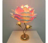 Lampada a Forma di Fiore Floreale Lampada da Tavolo con Boccioli Luce Calda
