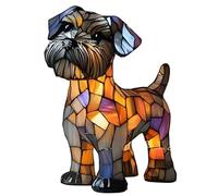 Lampada A Forma Di Gatto In Vetro Colorato, Lampada A Forma Di Cane, Luce Notturna Artistica Con Serie Di Animali, Luce Notturna Da Tavolo In Resina Colorata A Forma Di Gatto Retrò(Dog1)