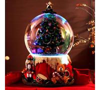 Lampada a forma di globo di neve natalizia con rotazione della musica per