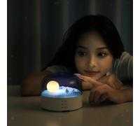 Lampada a forma di luna con altoparlante, creativa per soggiorno, comodini,