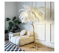 Lampada a forma di piuma, Lampade da terra in piuma 1.2M/1.7M, lampada da tavolo, lampada da letto laterale, lampada da terra, lampada da lettura moderna, sorgente luminosa regolabile a tre colori, il