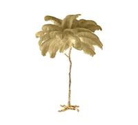Lampada a forma di piuma, Lampade da terra in piuma d'oro, lampada da tavolo, lampada da letto laterale, lampada da terra, lampada da lettura moderna, sorgente luminosa regolabile a tre colori, illumi